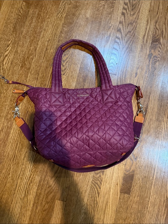 MZ Wallace Handbags - MZ Wallace Nylon Quilted Women's Tote Bag - Plum